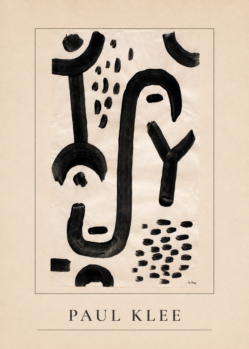 Paul Klee Face of the Goddess No3 - Juliste