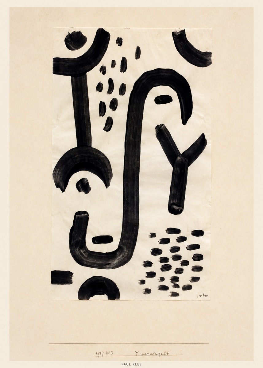 Paul Klee Face of the Goddess No4 - Juliste
