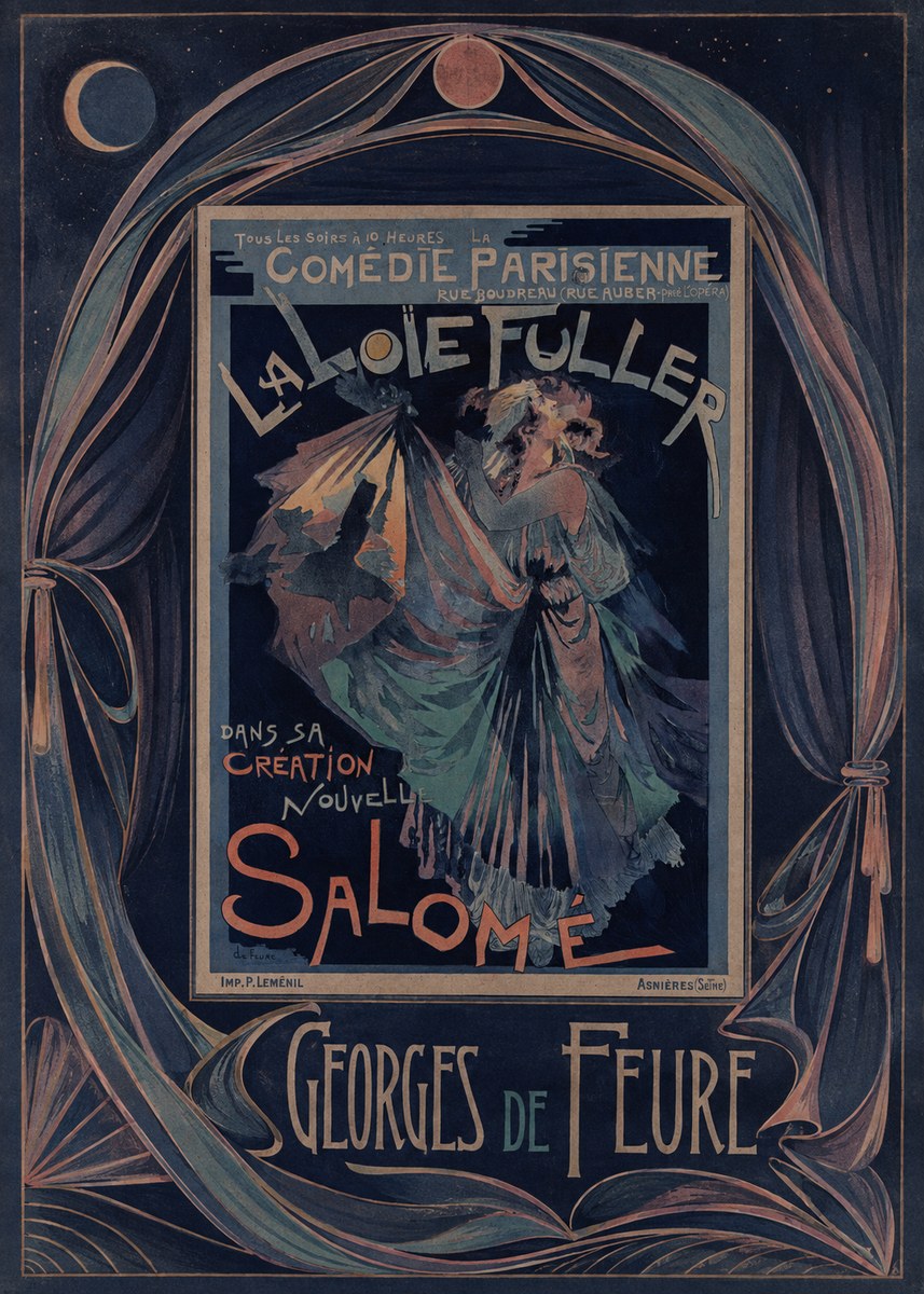 Georges de Feure La Loïe Fuller - Salomé II No4 - Juliste