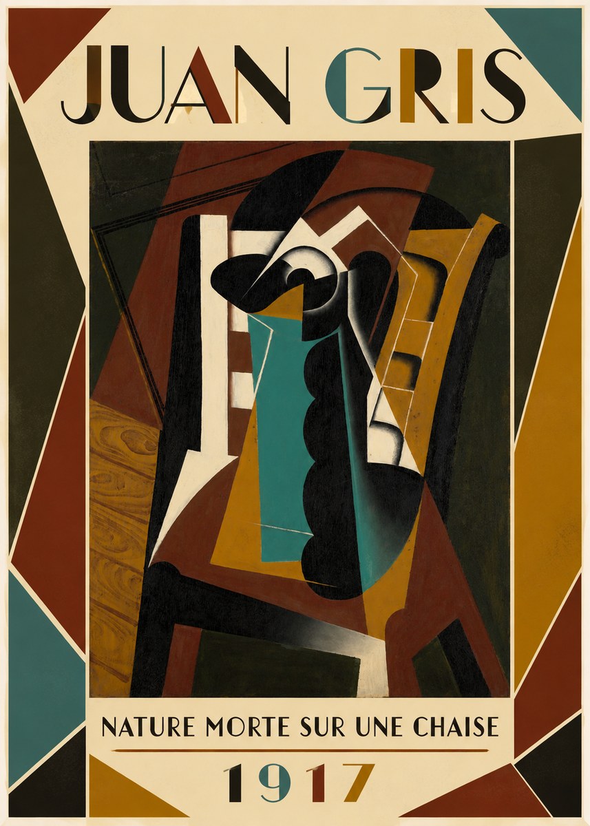 Juan Gris Nature Morte Sur Une Chaise No1 - Juliste