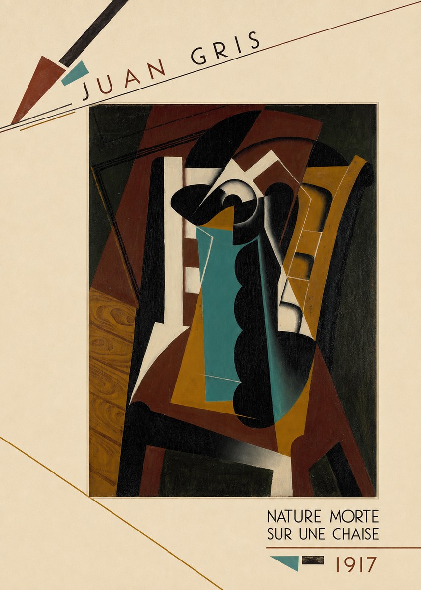 Juan Gris Nature Morte Sur Une Chaise No5 - Juliste