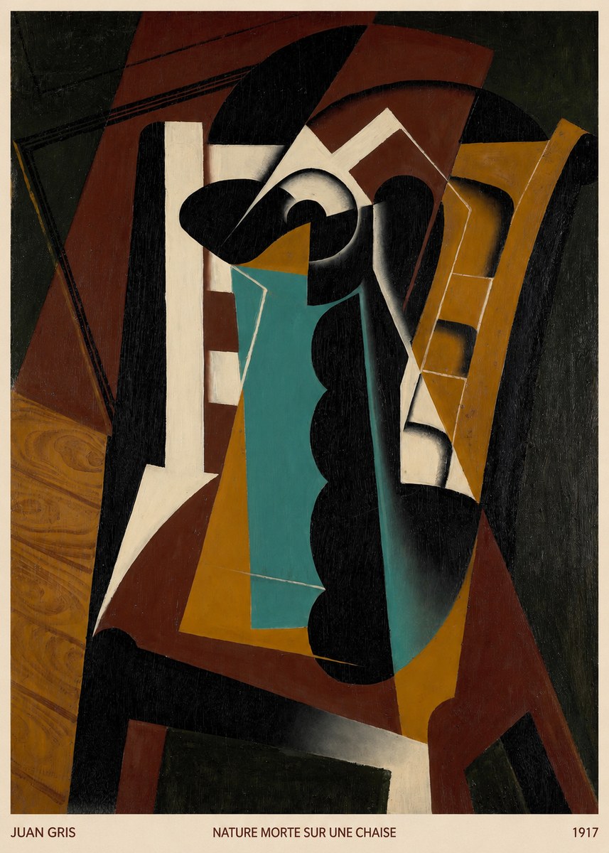 Juan Gris Nature Morte Sur Une Chaise No6 - Juliste