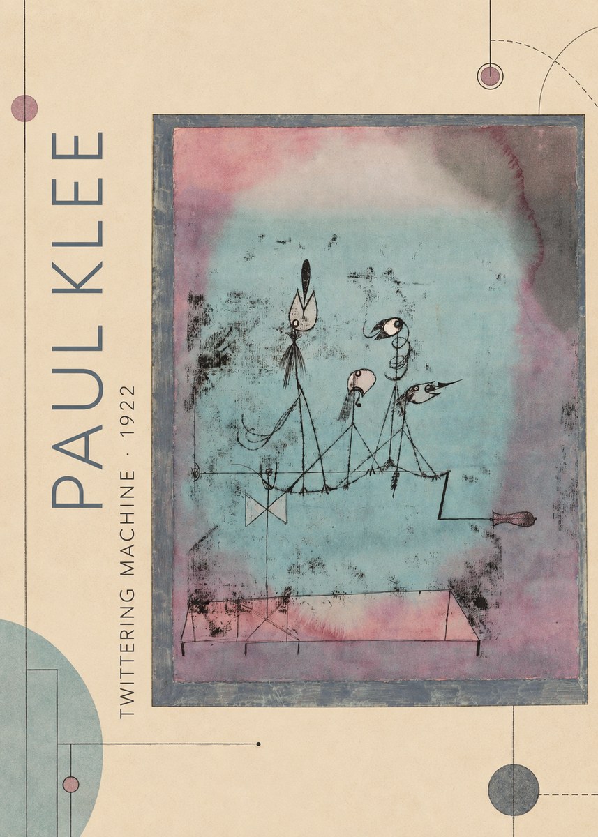 Paul Klee Twittering Machine No2 - Juliste