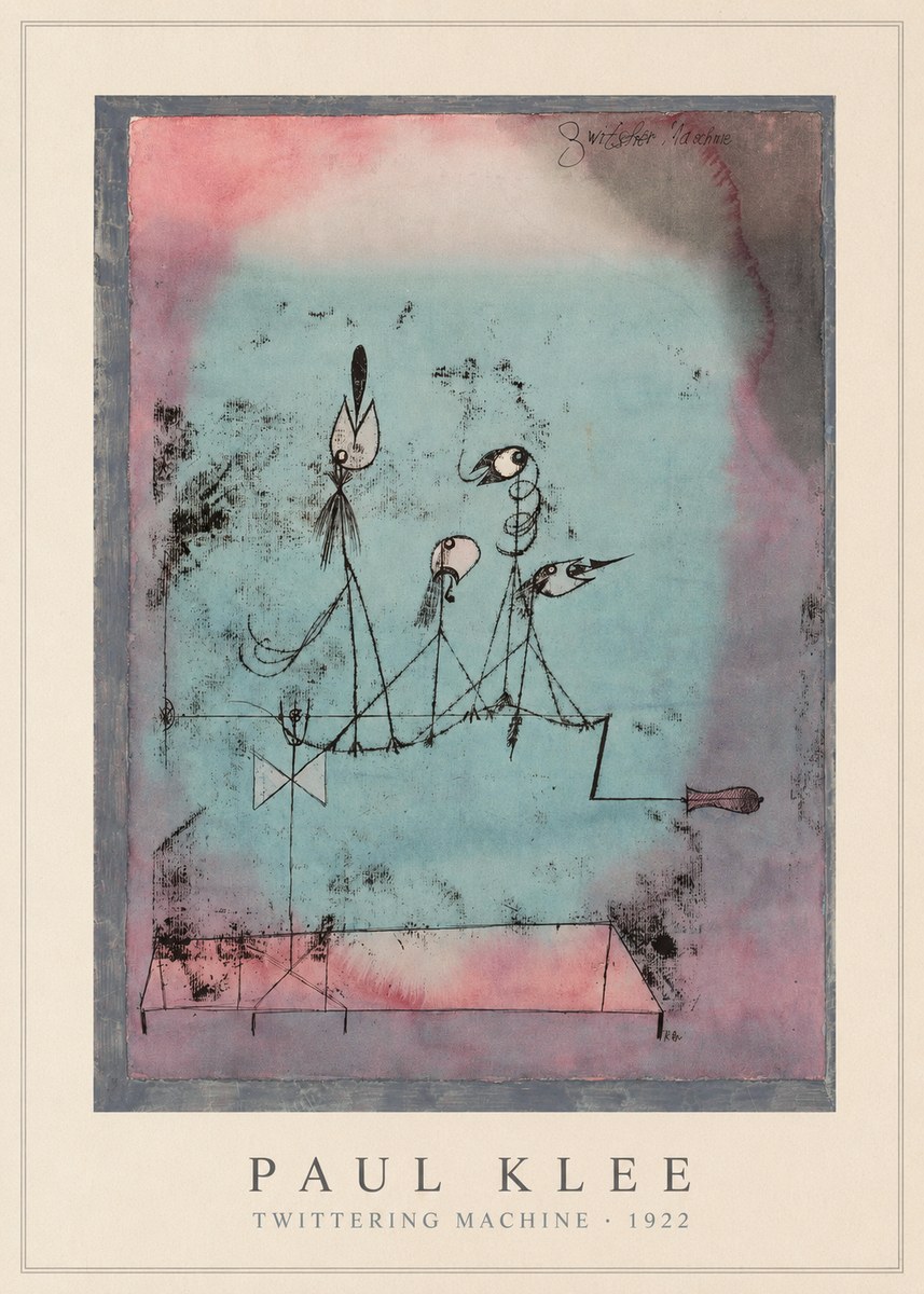 Paul Klee Twittering Machine No5 - Juliste