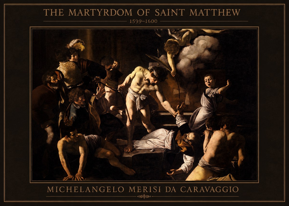Michelangelo Merisi da Caravaggio The Martyrdom of Saint Matthew No4 - Juliste