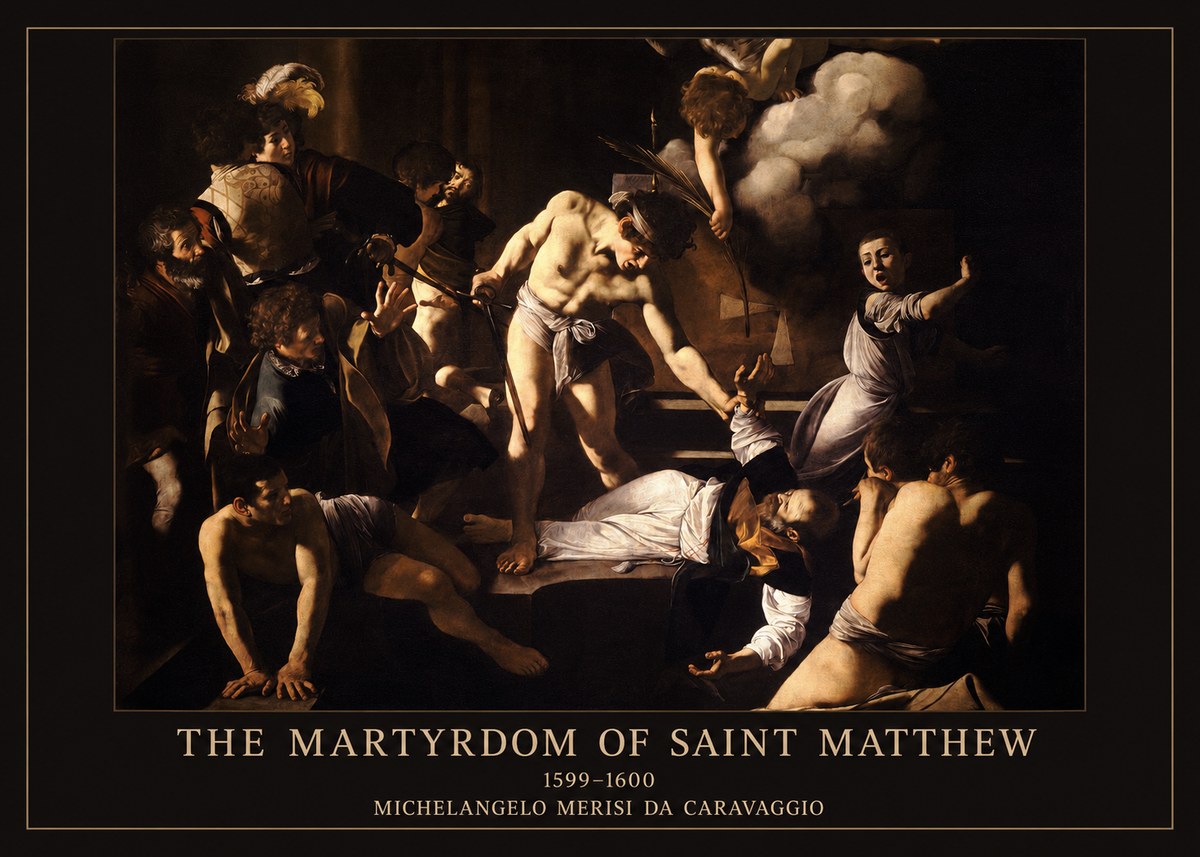 Michelangelo Merisi da Caravaggio The Martyrdom of Saint Matthew No6 - Juliste