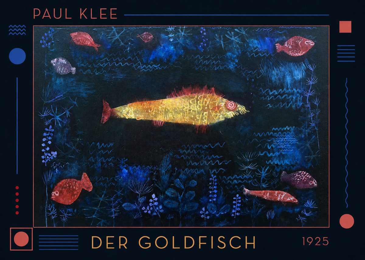 Paul Klee Der Goldfisch No1 - Juliste
