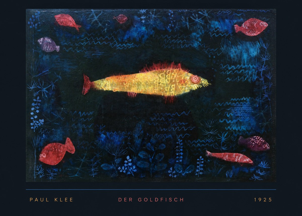 Paul Klee Der Goldfisch No5 - Juliste