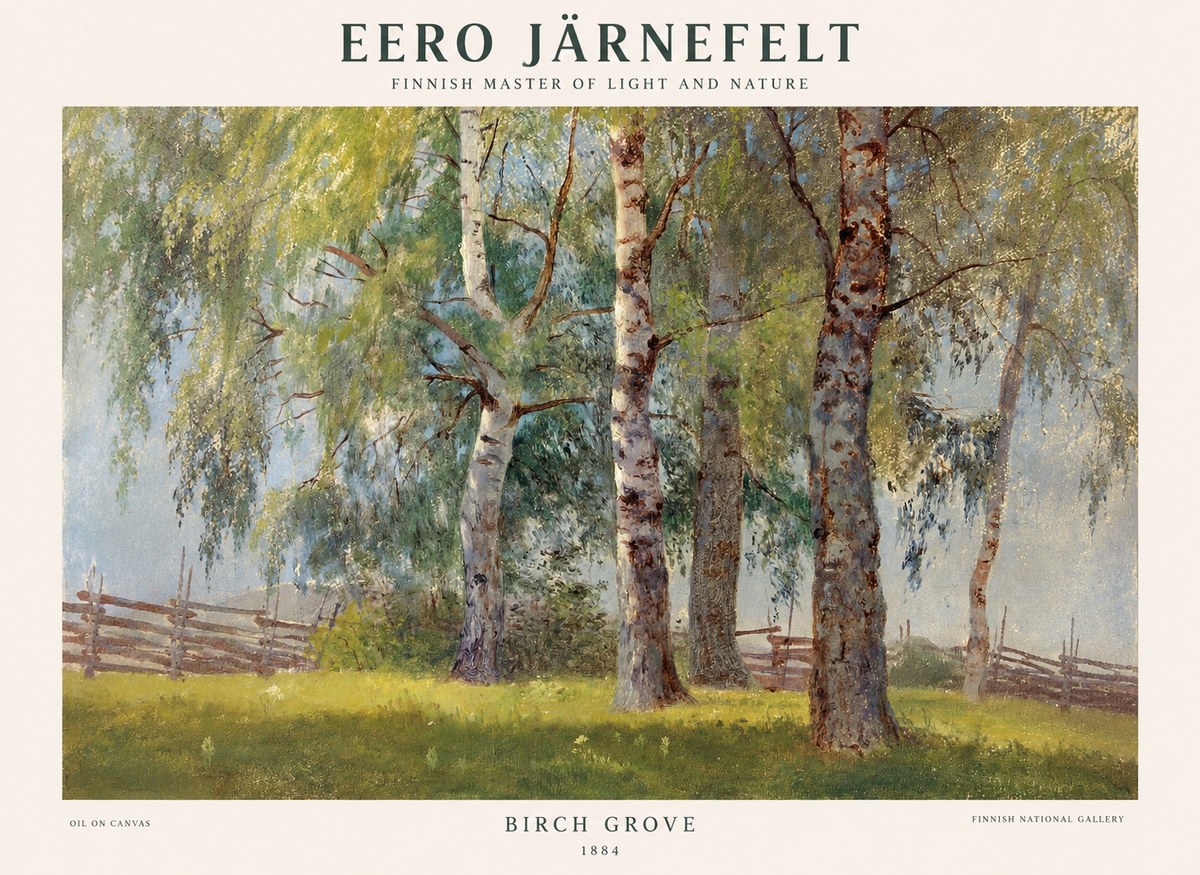 Eero Järnefelt Birch Grove No1 - Juliste