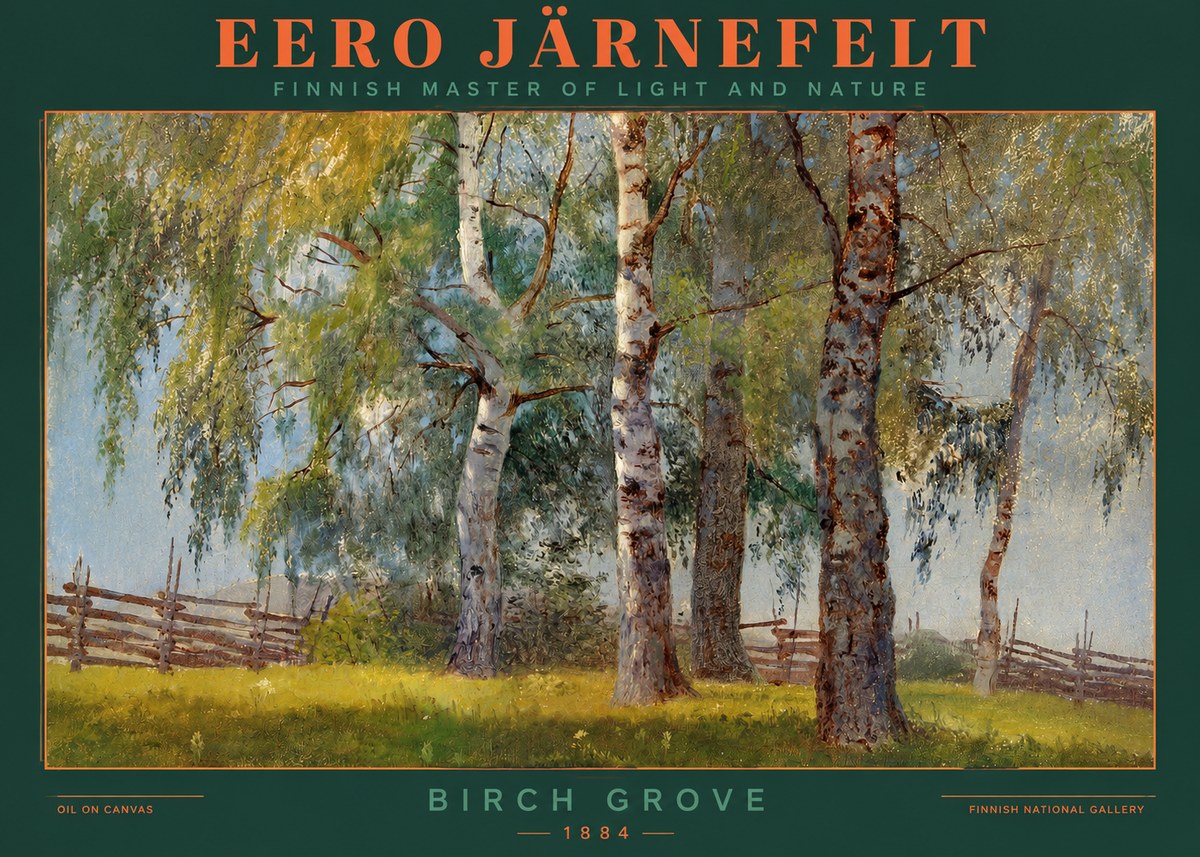 Eero Järnefelt Birch Grove No2 - Juliste