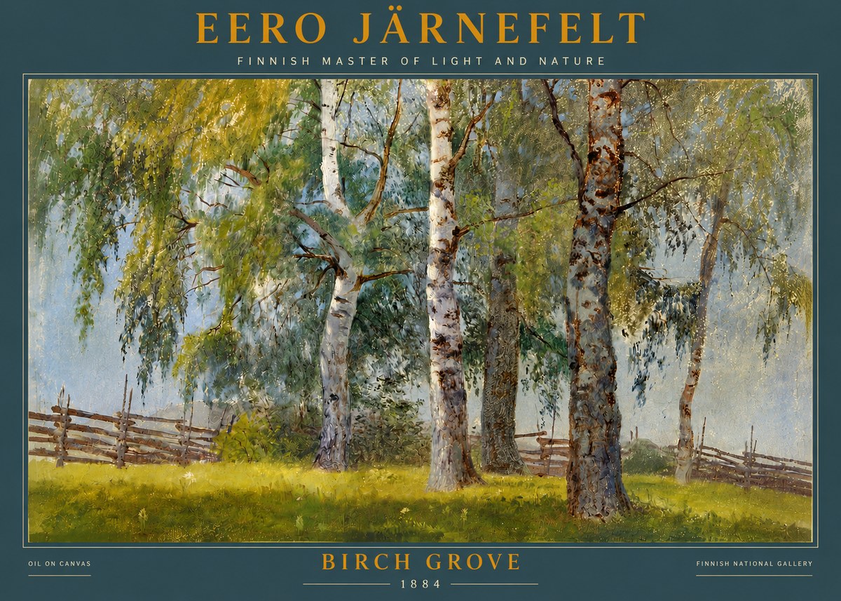 Eero Järnefelt Birch Grove No4 - Juliste