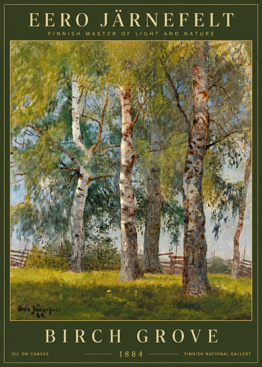 Eero Järnefelt Birch Grove No6 - Juliste