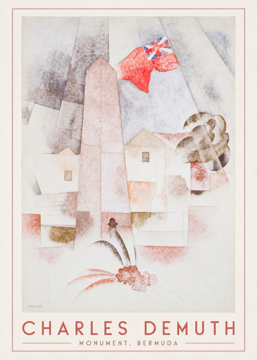 Charles Demuth Monument, Bermuda No1 - Juliste