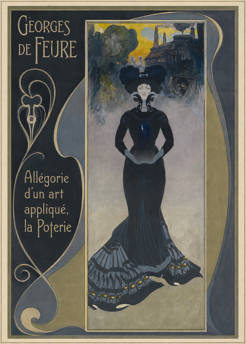 Georges de Feure Allégorie D'un Art Appliqué, La Poterie No2 - Juliste