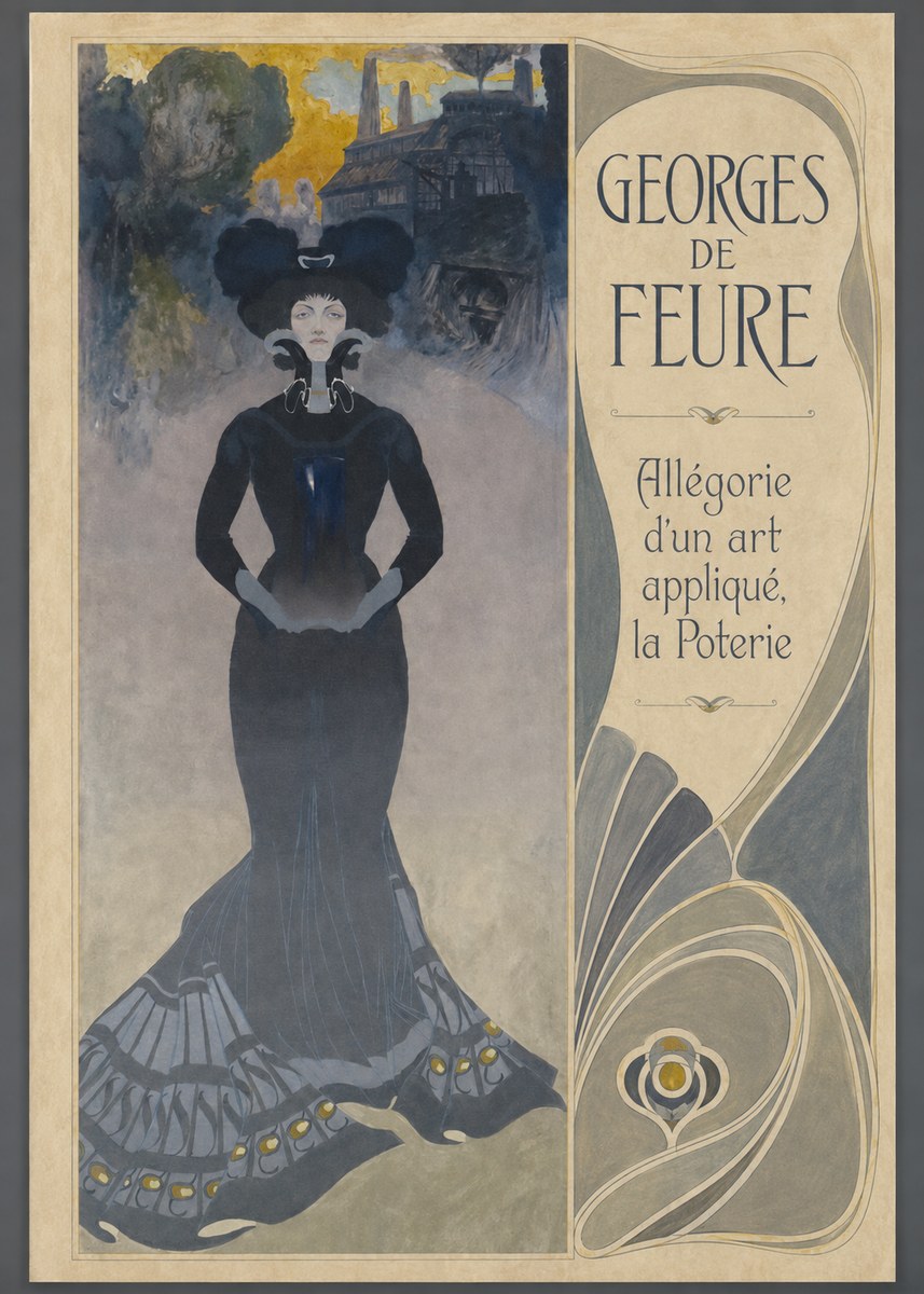 Georges de Feure Allégorie D'un Art Appliqué, La Poterie No4 - Juliste