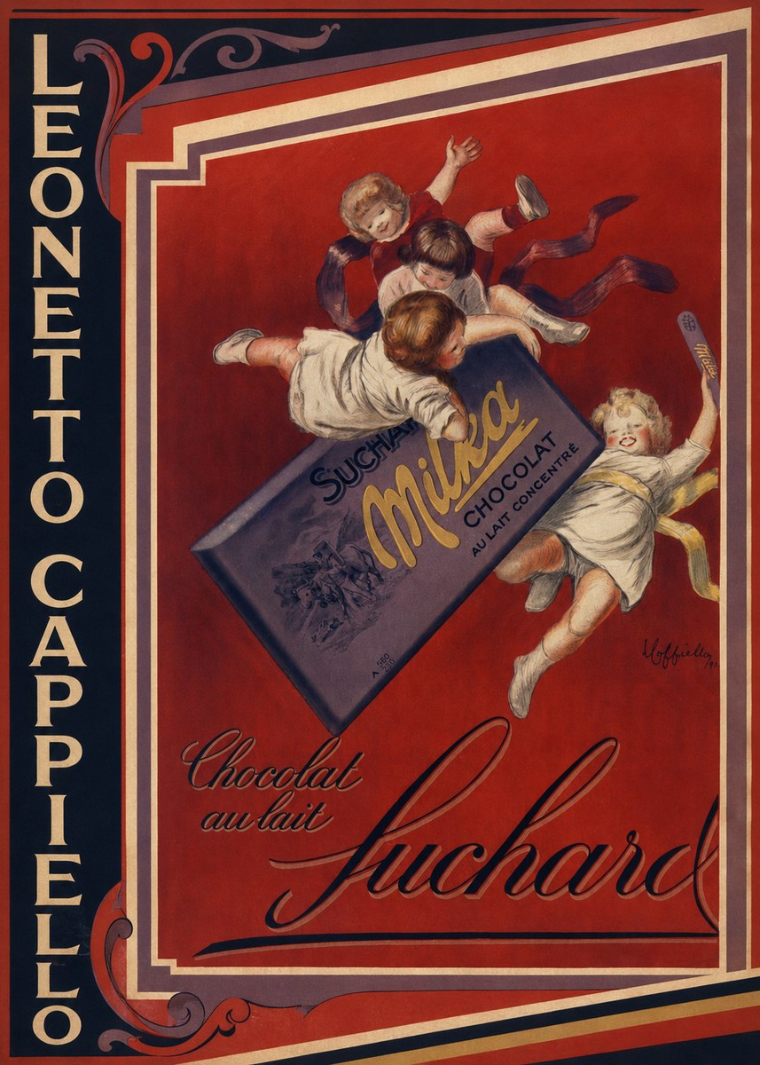 Leonetto Cappiello Suchard Milka Chocolat No2 - Juliste