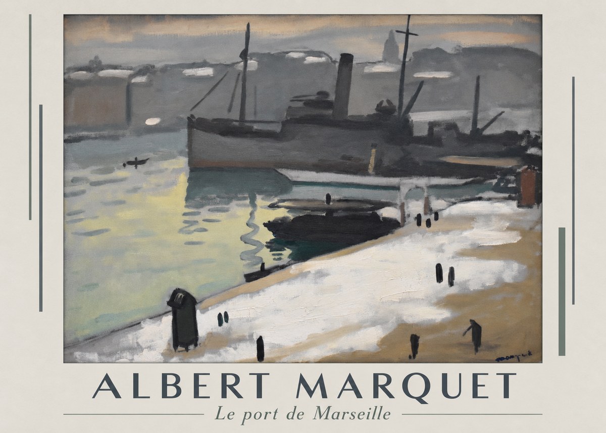 Albert Marquet Le Port De Marseille II No1 - Juliste