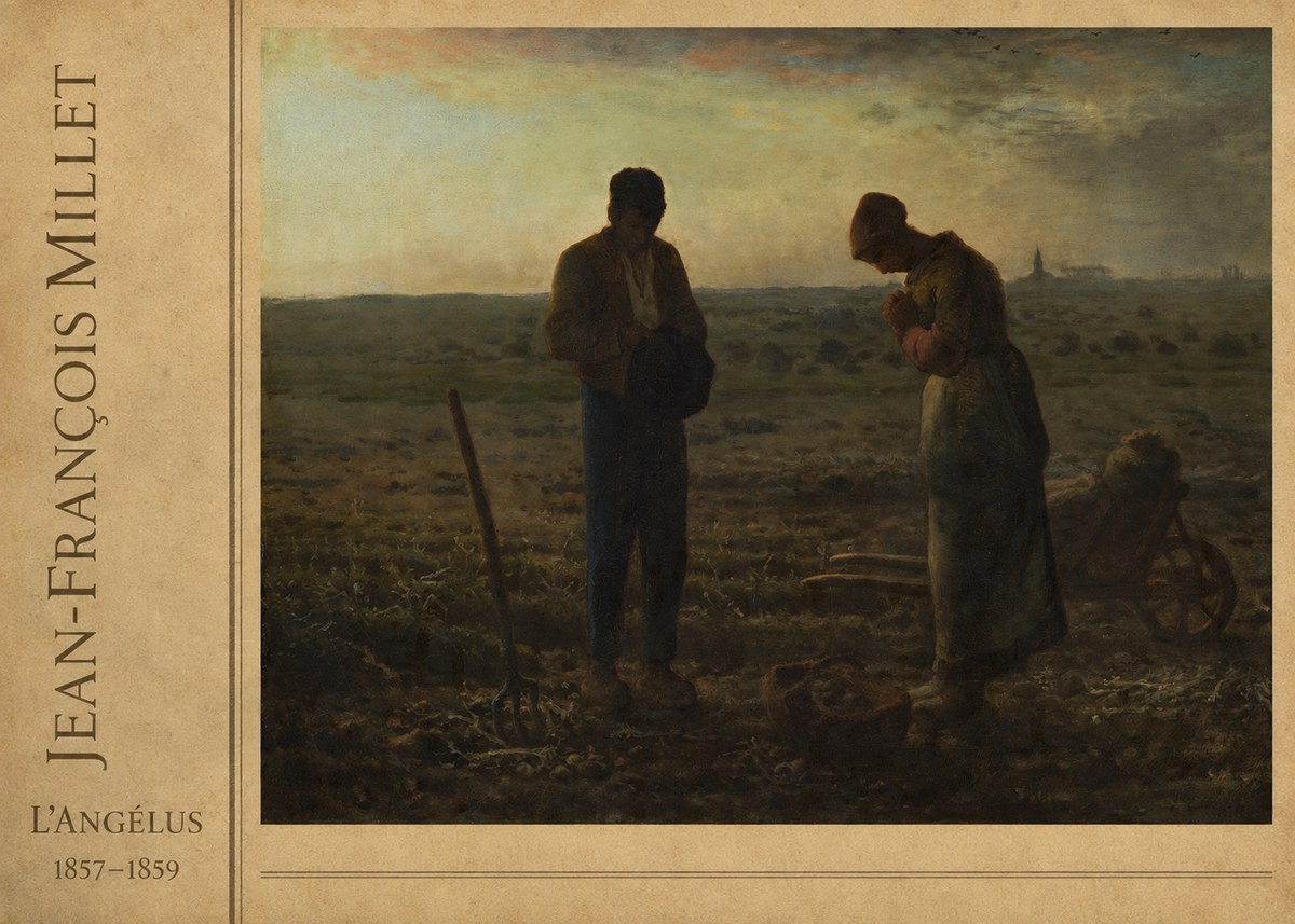 Jean-François Millet L'angélus I No2 - Juliste