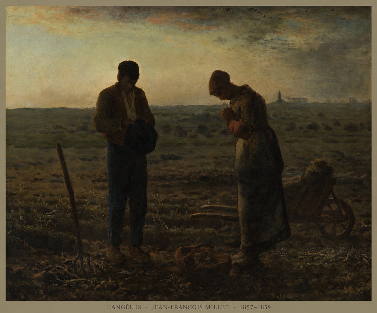 Jean-François Millet L'angélus I No5 - Juliste