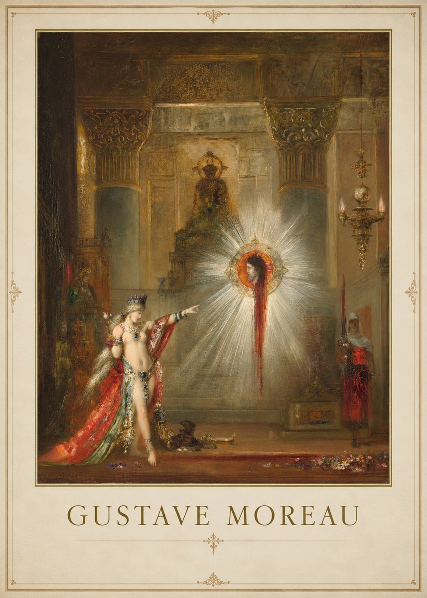 Gustave Moreau The Apparition II No1 - Juliste