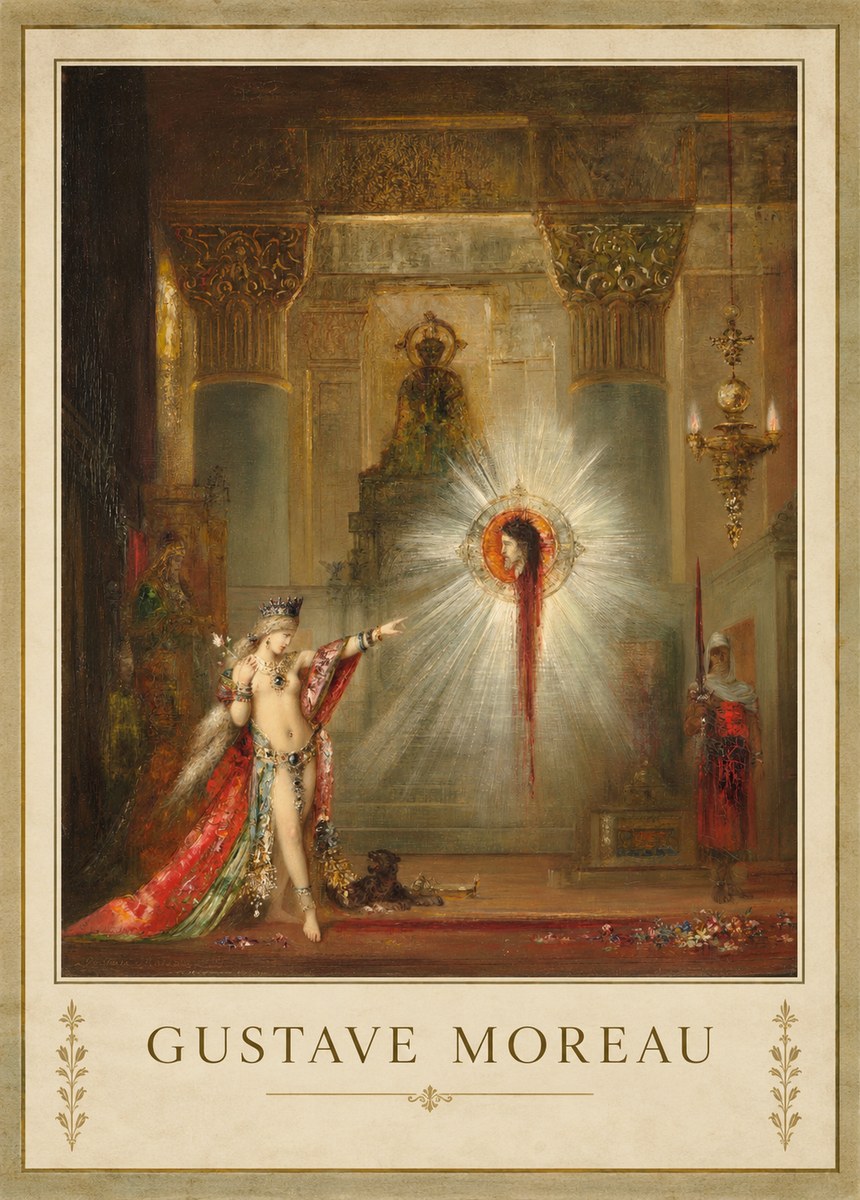Gustave Moreau The Apparition II No3 - Juliste