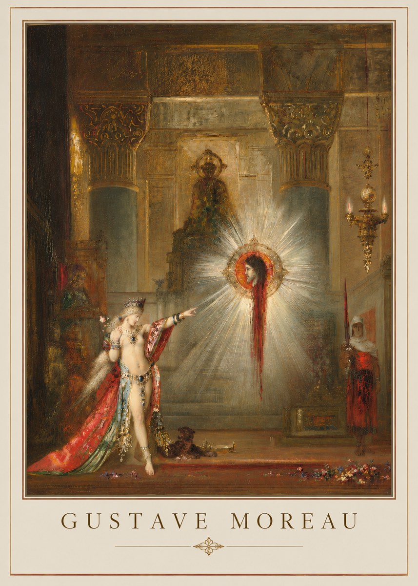 Gustave Moreau The Apparition II No6 - Juliste