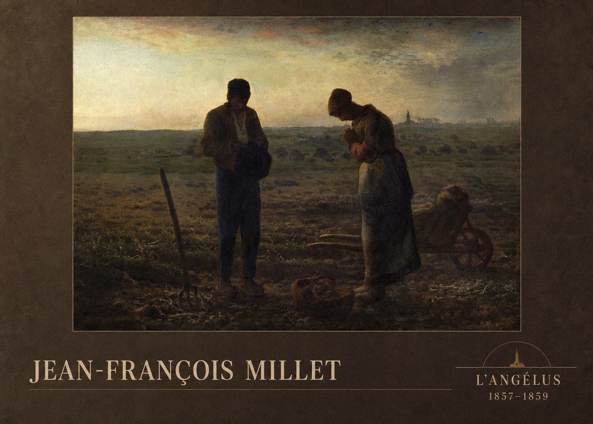 Jean-François Millet L'angélus II No2 - Juliste