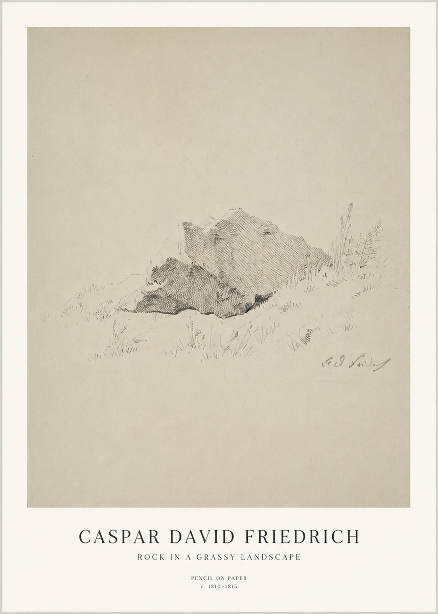 Caspar David Friedrich Rock Study No3 - Juliste