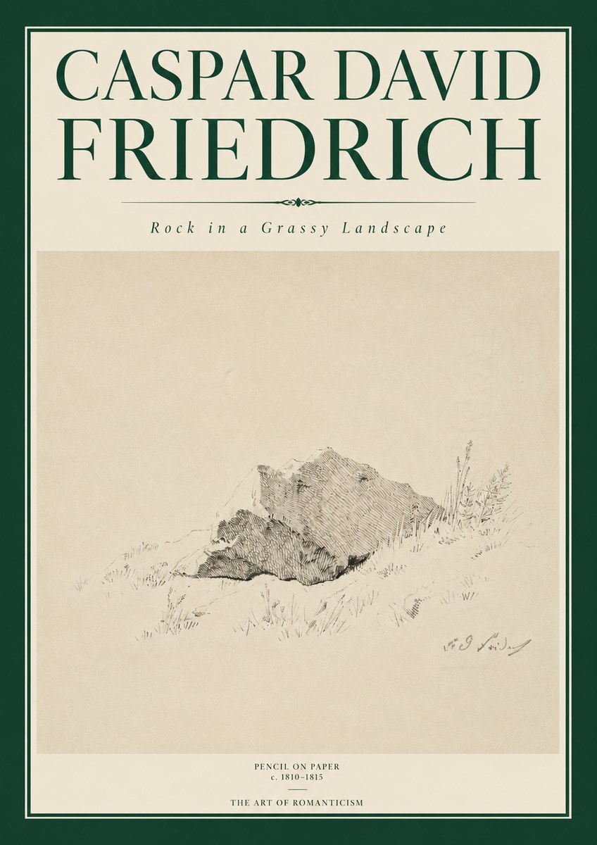 Caspar David Friedrich Rock Study No6 - Juliste