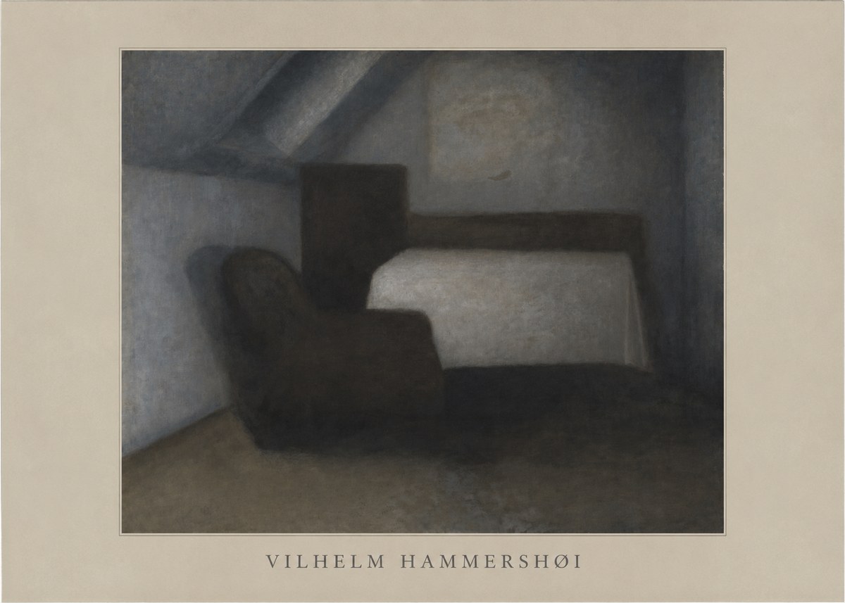 Vilhelm Hammershøi Interior, Strandgade 30 III No4 - Juliste