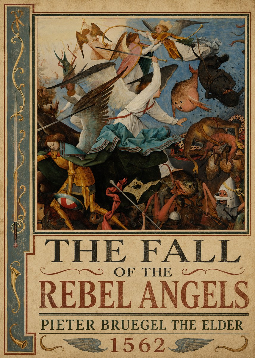 Pieter Bruegel The Fall of the Rebel Angels IV No2 - Juliste