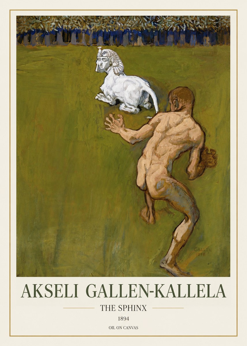 Akseli Gallen-Kallela Väinämöinen's Kantele No2 - Juliste