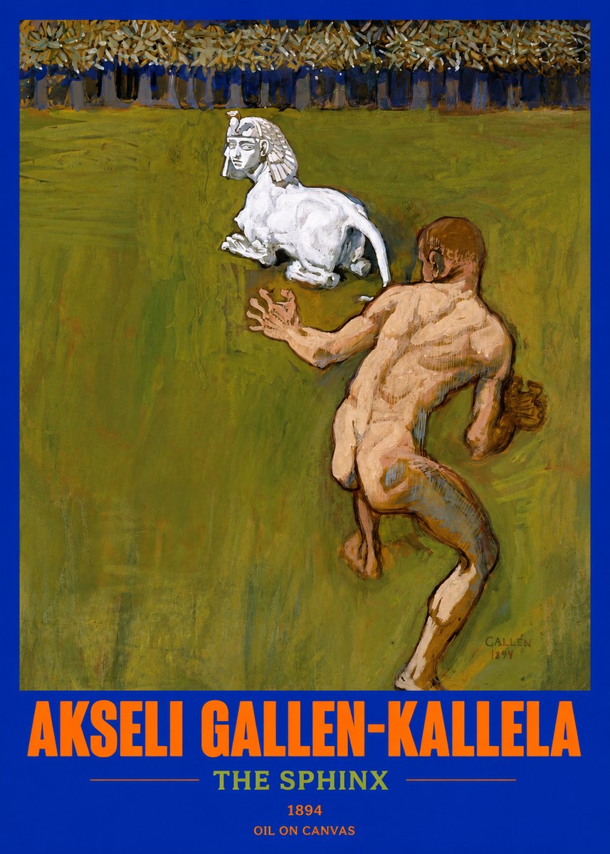 Akseli Gallen-Kallela Väinämöinen's Kantele No3 - Juliste