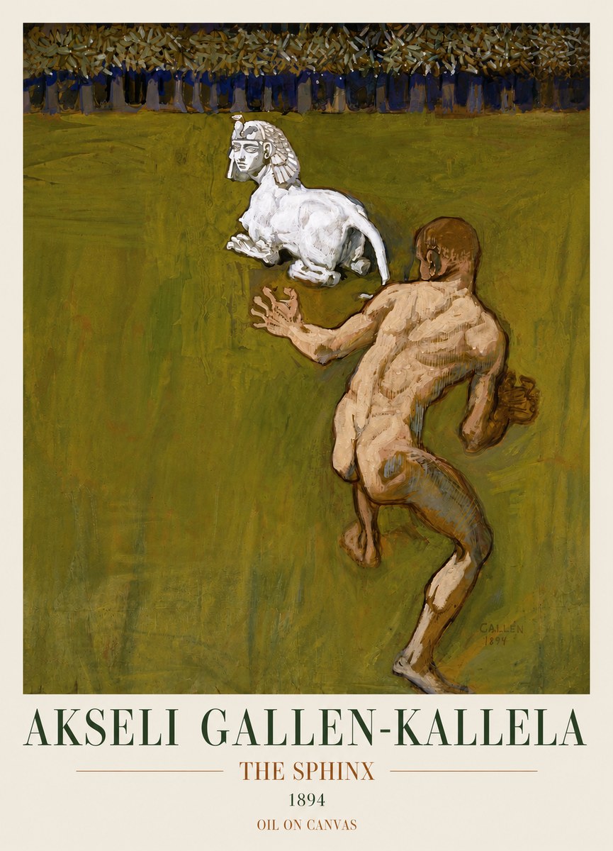 Akseli Gallen-Kallela Väinämöinen's Kantele No4 - Juliste