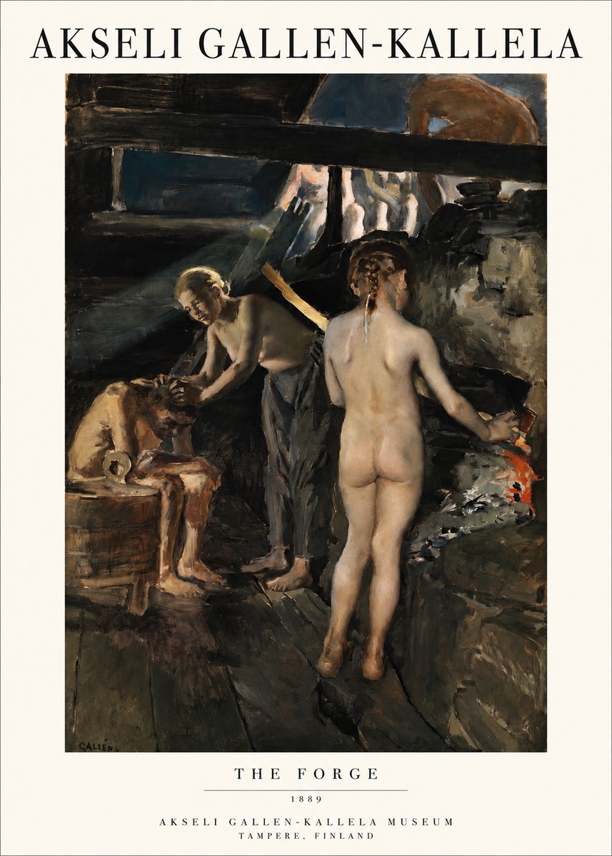 Akseli Gallen-Kallela The Forge No1 - Juliste