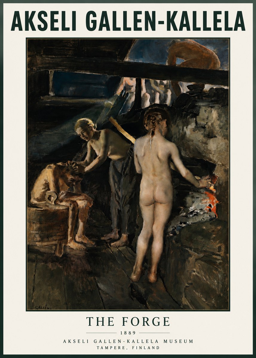 Akseli Gallen-Kallela The Forge No3 - Juliste