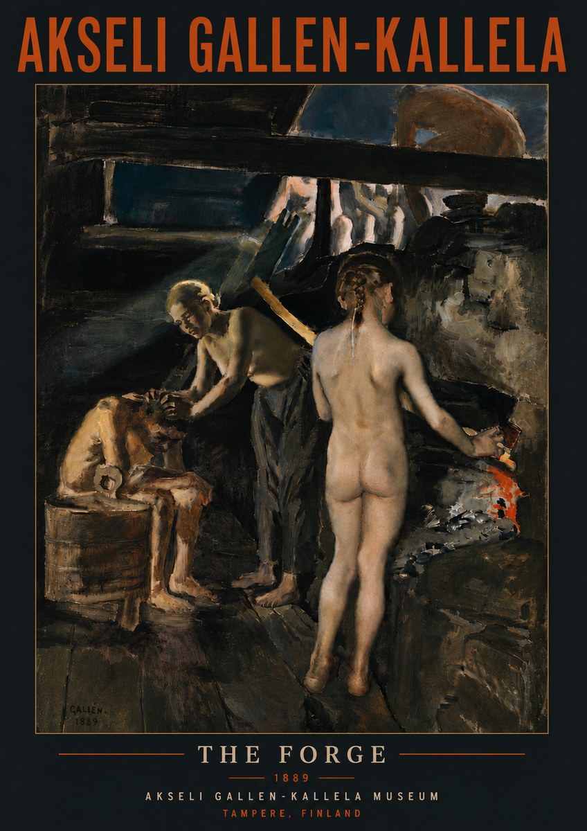 Akseli Gallen-Kallela The Forge No5 - Juliste