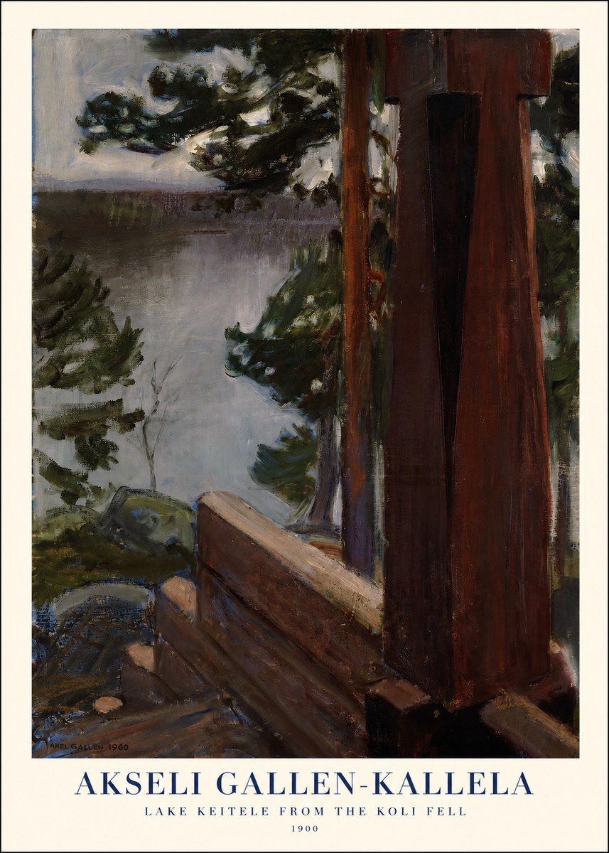 Akseli Gallen-Kallela Lake Keitele from the Koli Fell No1 - Juliste