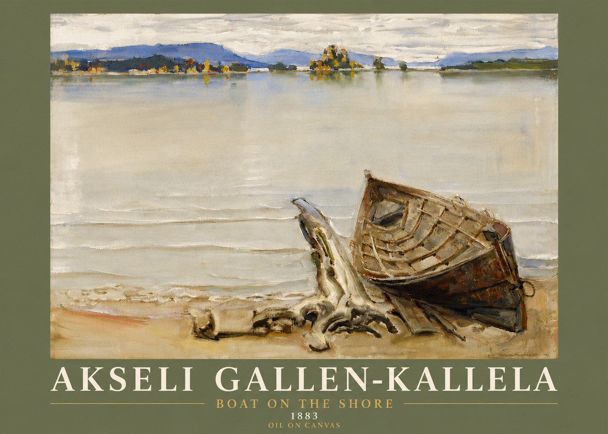 Akseli Gallen-Kallela Boat on the Shore No5 - Juliste