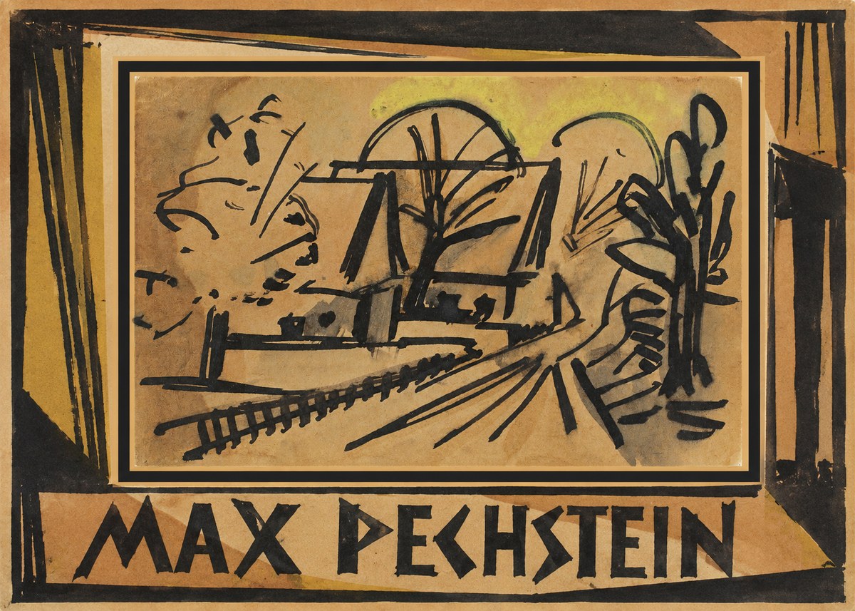 Max Pechstein Abstract Village Landscape No1 - Juliste