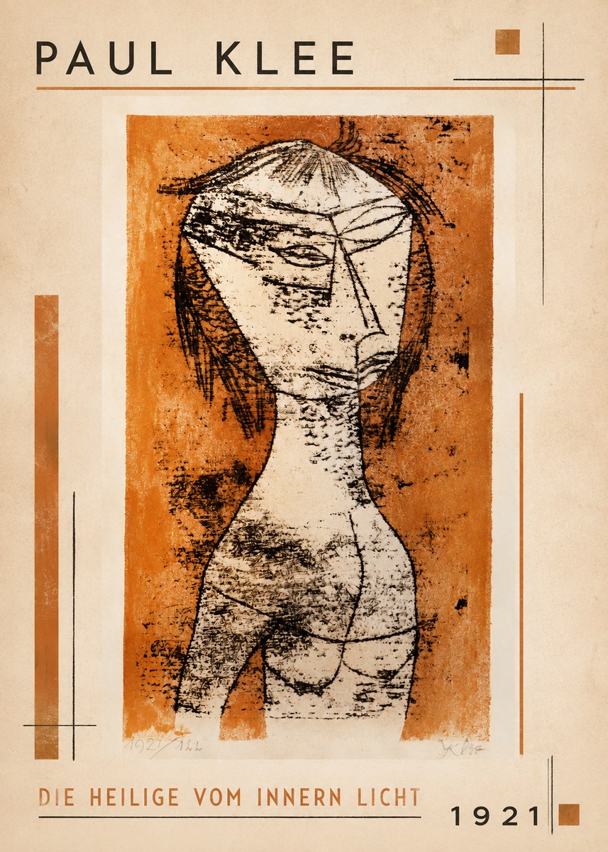 Paul Klee Die Heilige Vom Innern Licht No1 - Juliste