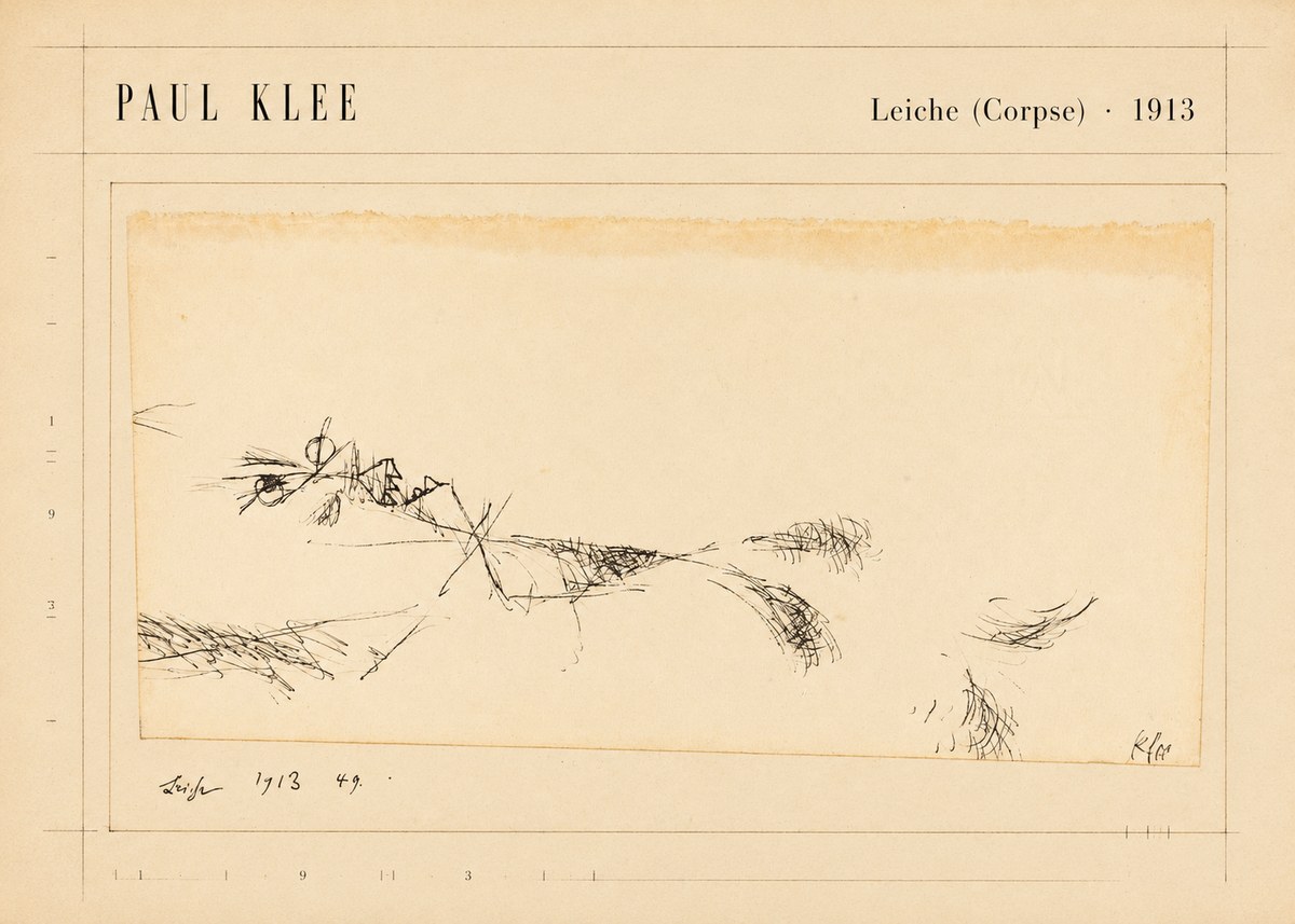 Paul Klee Leiche (Corpse) No5 - Juliste