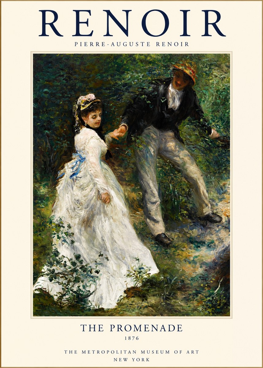 Renoir The Promenade No1 - Juliste
