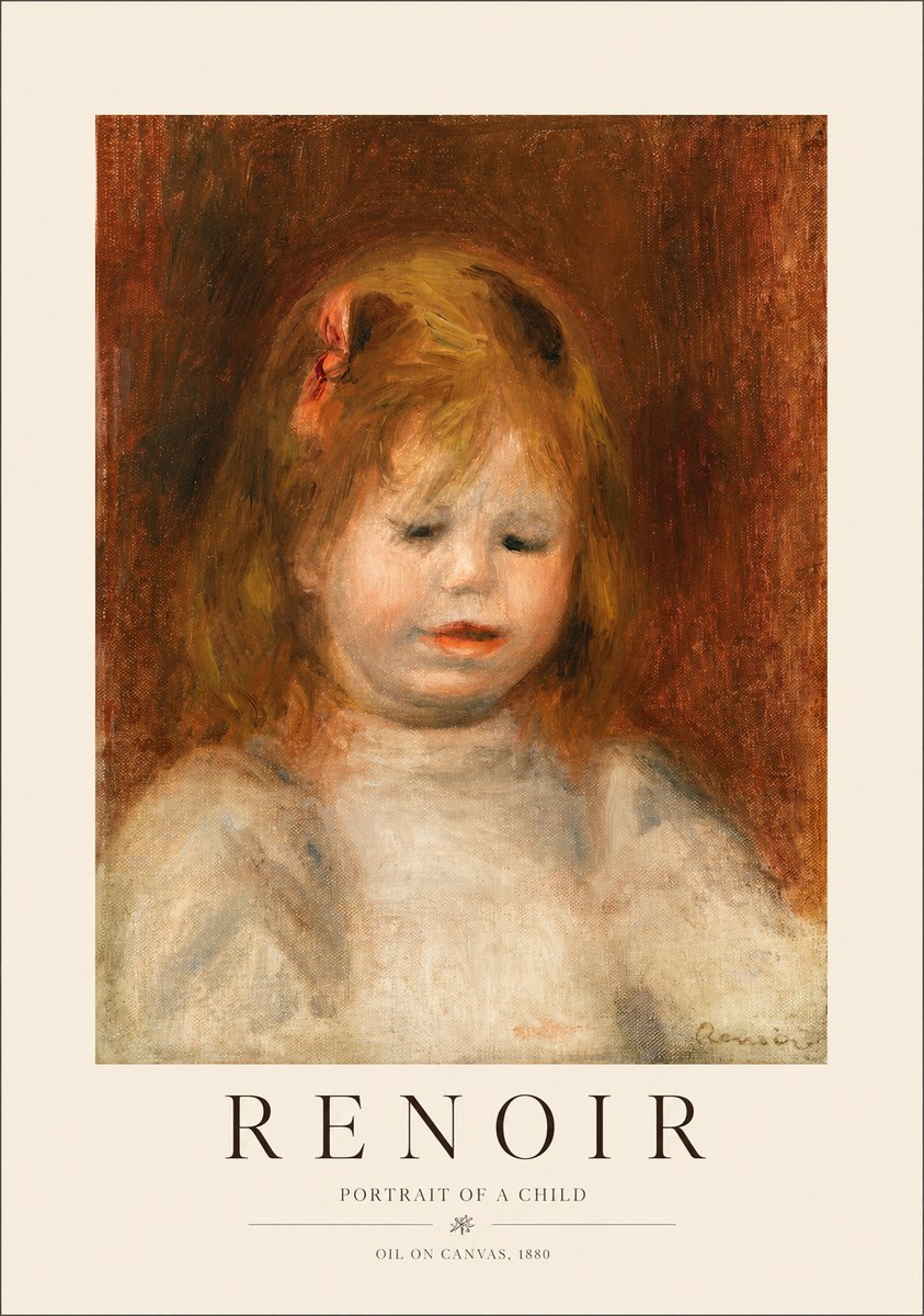 Renoir Portrait of a Child I No1 - Juliste