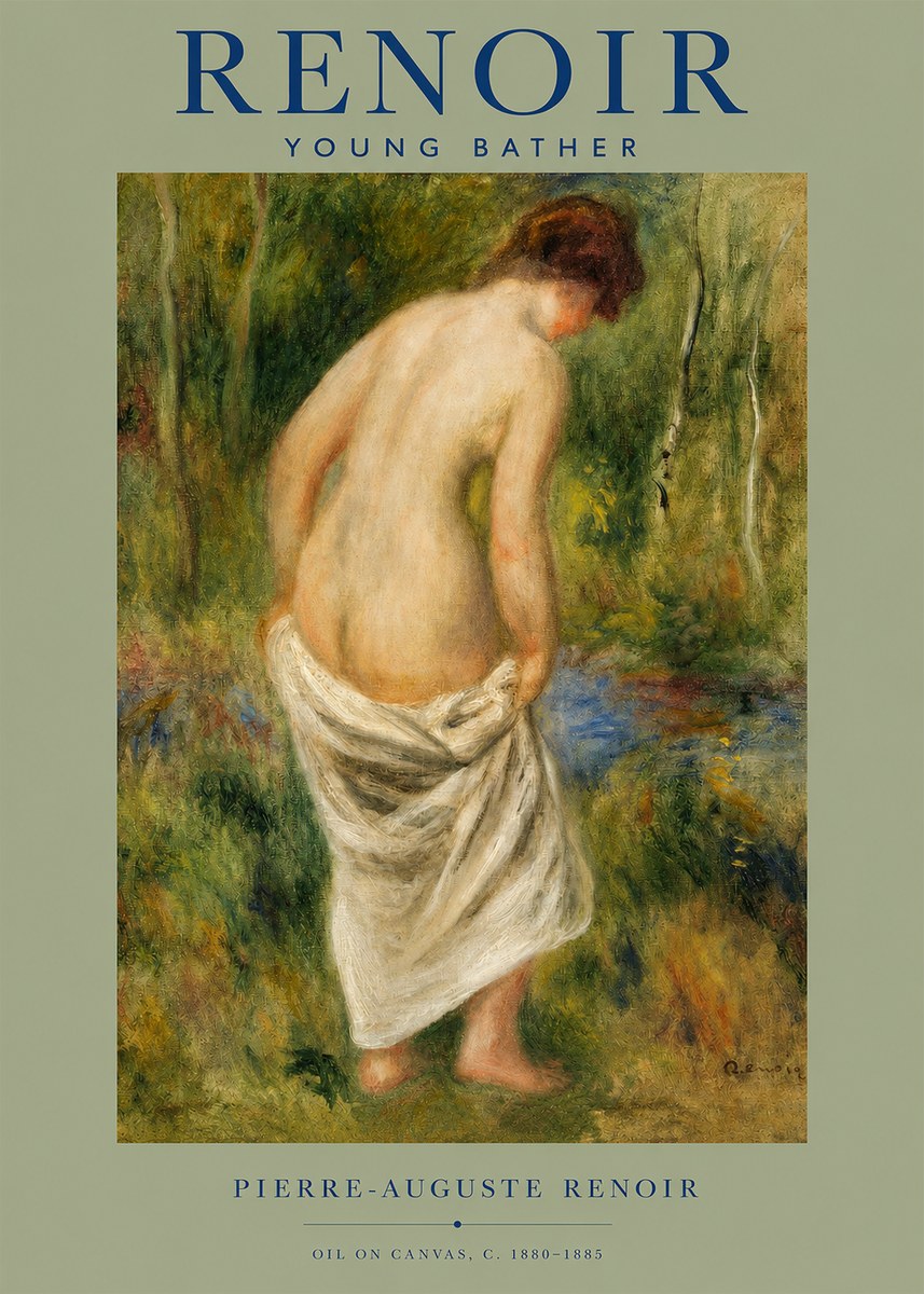 Renoir Young Bather No2 - Juliste