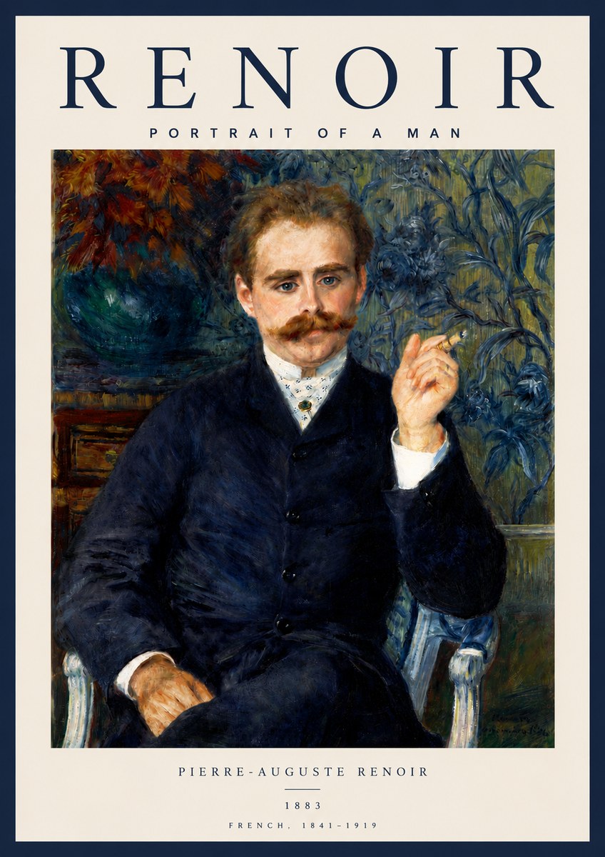 Renoir Portrait of a Man I No4 - Juliste
