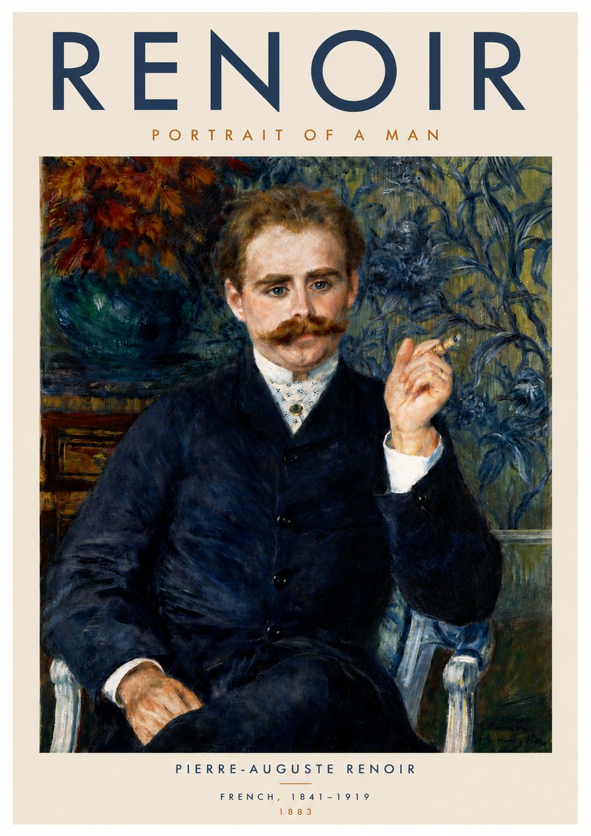 Renoir Portrait of a Man No6 - Juliste