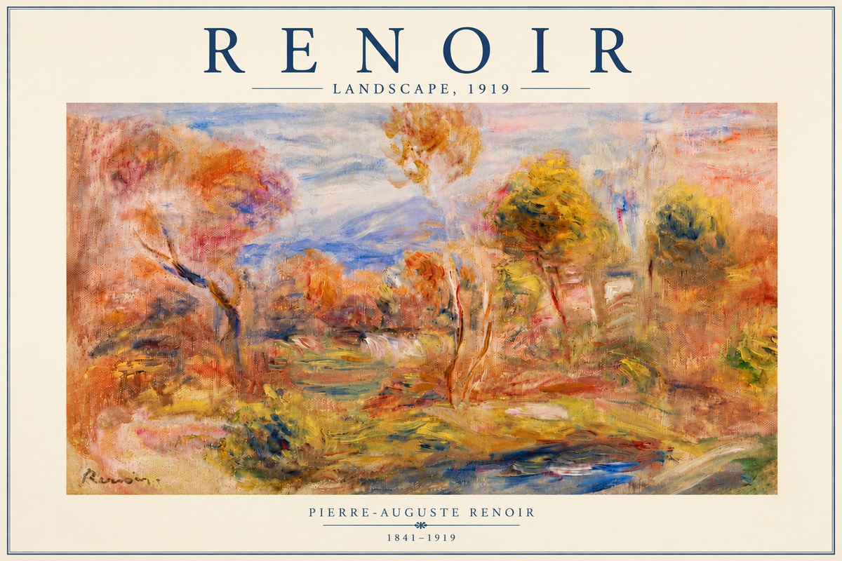 Renoir Landscape No5 - Juliste