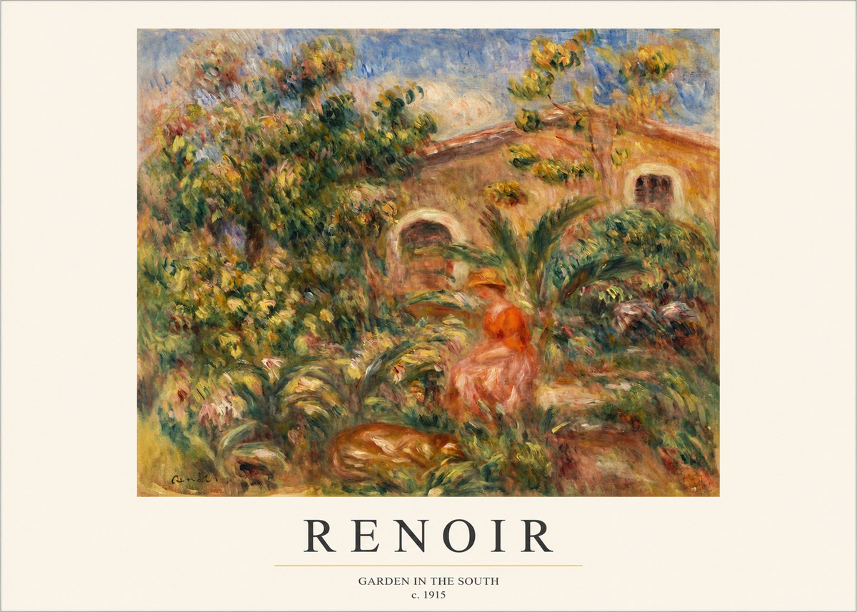 Renoir Garden in the South No1 - Juliste