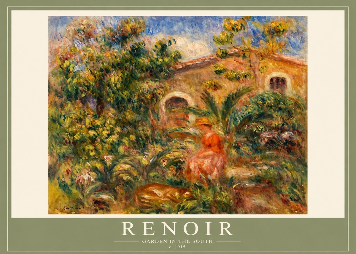 Renoir Garden in the South No2 - Juliste
